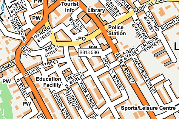Map of OSTEOPATHIC EDUCATION AND CLIENT SERVICES LTD at local scale