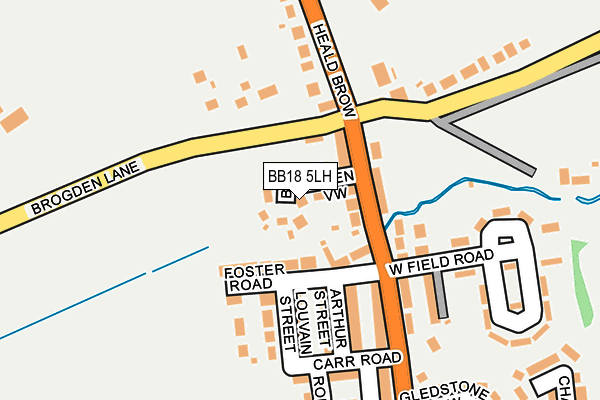 BB18 5LH map - OS OpenMap – Local (Ordnance Survey)