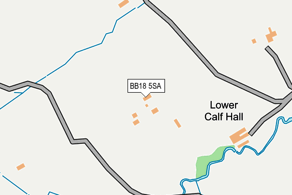 BB18 5SA map - OS OpenMap – Local (Ordnance Survey)