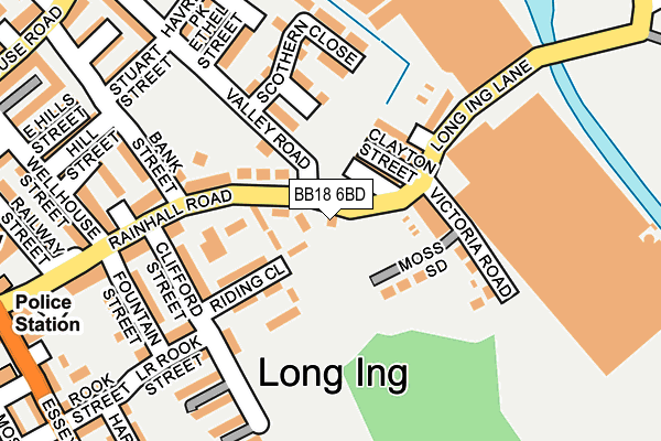 BB18 6BD map - OS OpenMap – Local (Ordnance Survey)