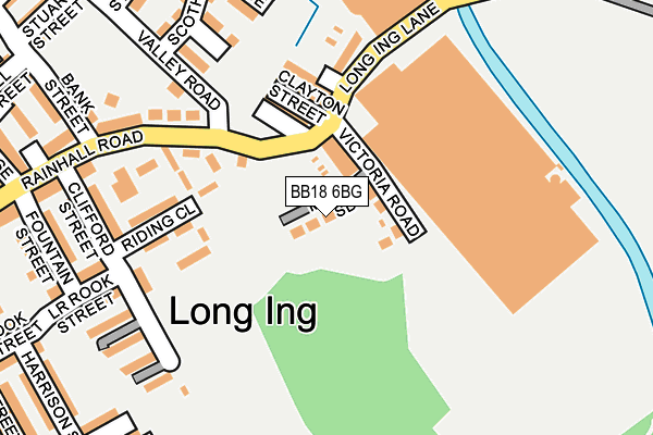 BB18 6BG map - OS OpenMap – Local (Ordnance Survey)