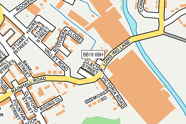 BB18 6BH map - OS OpenMap – Local (Ordnance Survey)