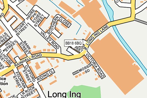 BB18 6BQ map - OS OpenMap – Local (Ordnance Survey)