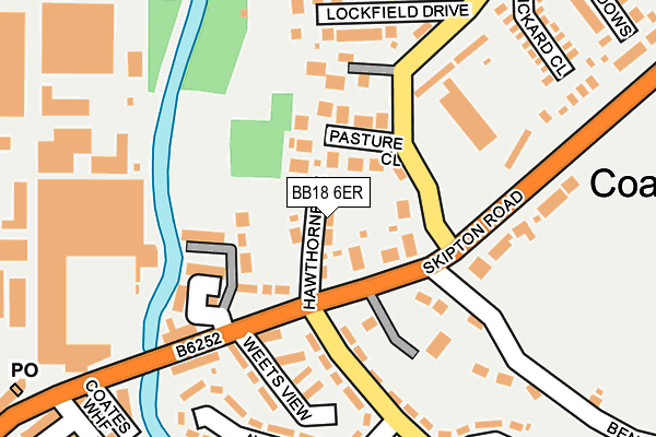 BB18 6ER map - OS OpenMap – Local (Ordnance Survey)
