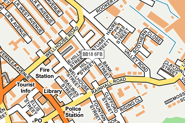 BB18 6FB map - OS OpenMap – Local (Ordnance Survey)
