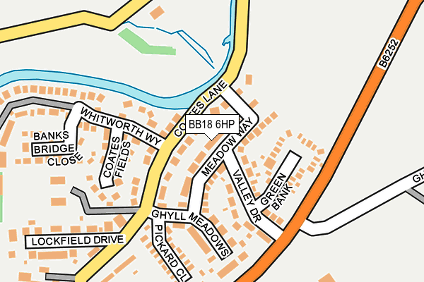 BB18 6HP map - OS OpenMap – Local (Ordnance Survey)