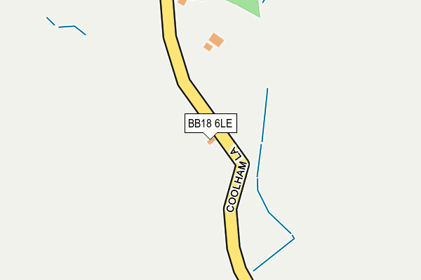 BB18 6LE map - OS OpenMap – Local (Ordnance Survey)