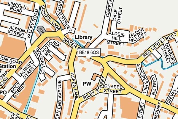 BB18 6QS map - OS OpenMap – Local (Ordnance Survey)