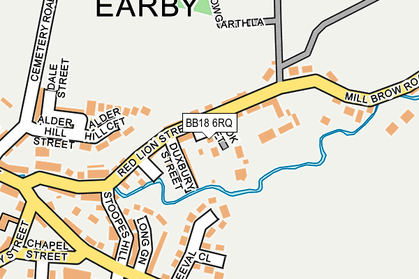 BB18 6RQ map - OS OpenMap – Local (Ordnance Survey)