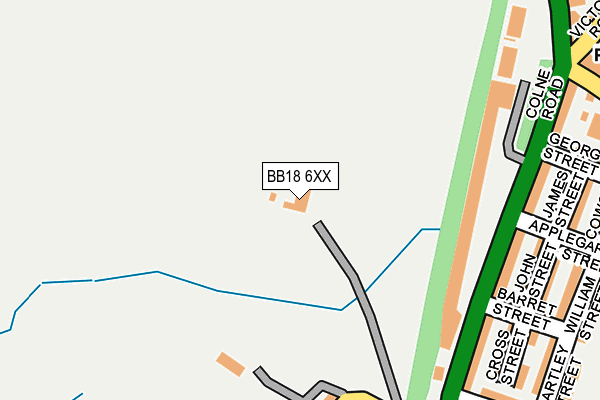 BB18 6XX map - OS OpenMap – Local (Ordnance Survey)