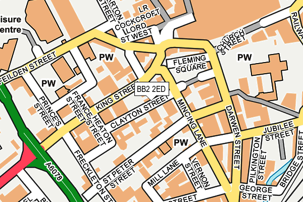 BB2 2ED map - OS OpenMap – Local (Ordnance Survey)