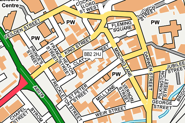 BB2 2HJ map - OS OpenMap – Local (Ordnance Survey)