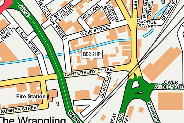BB2 2HP map - OS OpenMap – Local (Ordnance Survey)
