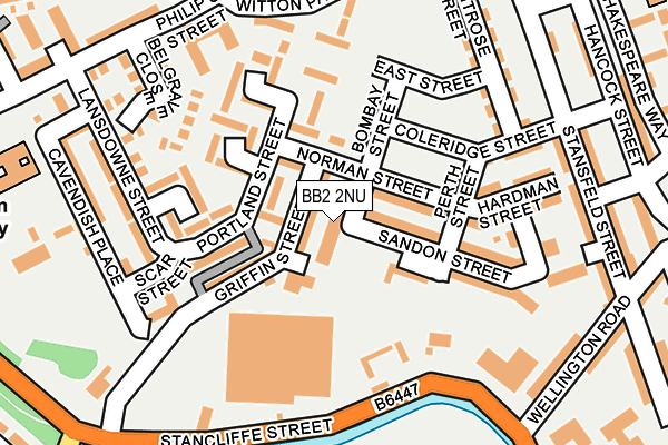 BB2 2NU map - OS OpenMap – Local (Ordnance Survey)