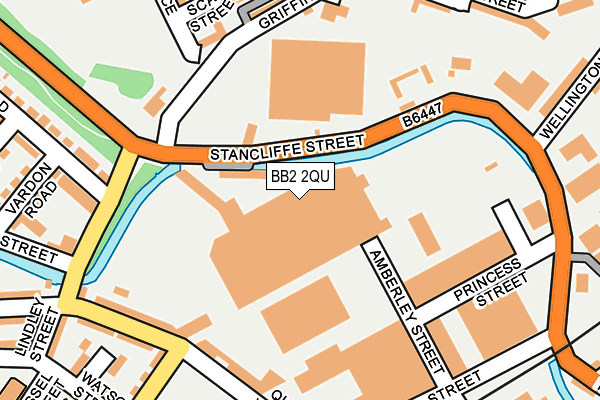 BB2 2QU map - OS OpenMap – Local (Ordnance Survey)