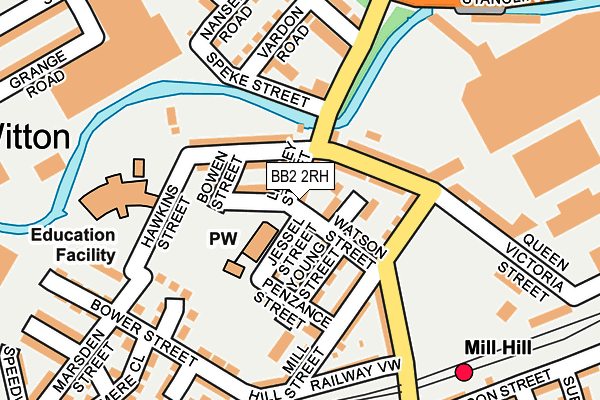 BB2 2RH map - OS OpenMap – Local (Ordnance Survey)