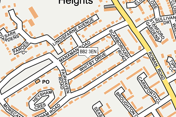 BB2 3EN map - OS OpenMap – Local (Ordnance Survey)