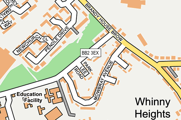BB2 3EX map - OS OpenMap – Local (Ordnance Survey)