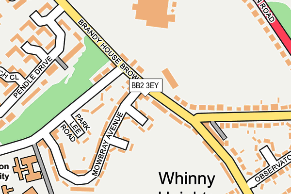 BB2 3EY map - OS OpenMap – Local (Ordnance Survey)