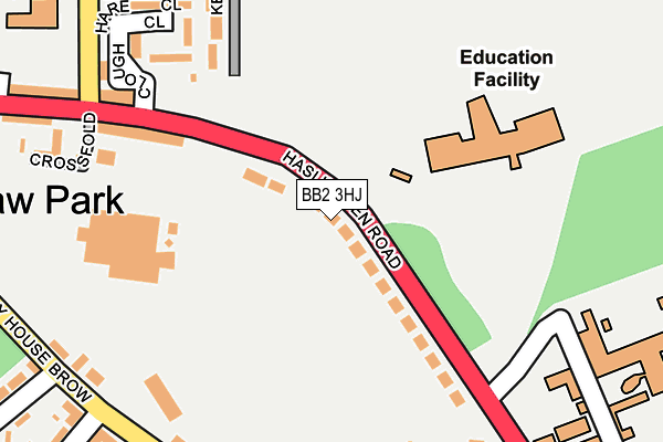 BB2 3HJ map - OS OpenMap – Local (Ordnance Survey)
