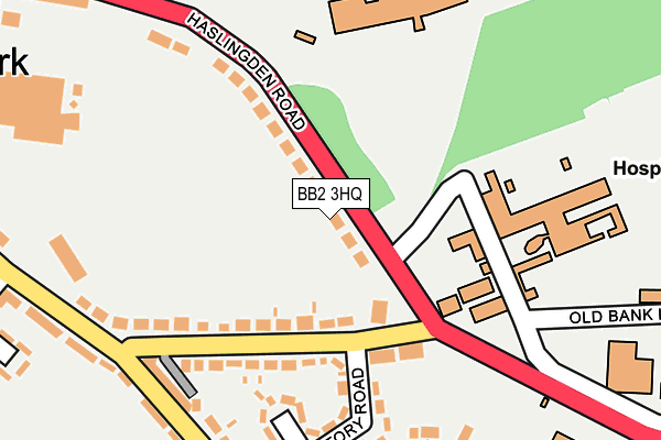 BB2 3HQ map - OS OpenMap – Local (Ordnance Survey)