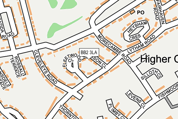 BB2 3LA map - OS OpenMap – Local (Ordnance Survey)