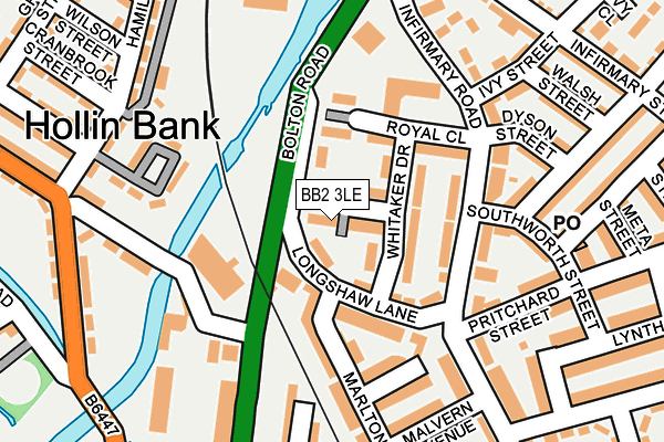 BB2 3LE map - OS OpenMap – Local (Ordnance Survey)