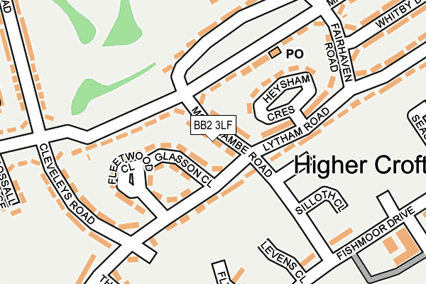 BB2 3LF map - OS OpenMap – Local (Ordnance Survey)
