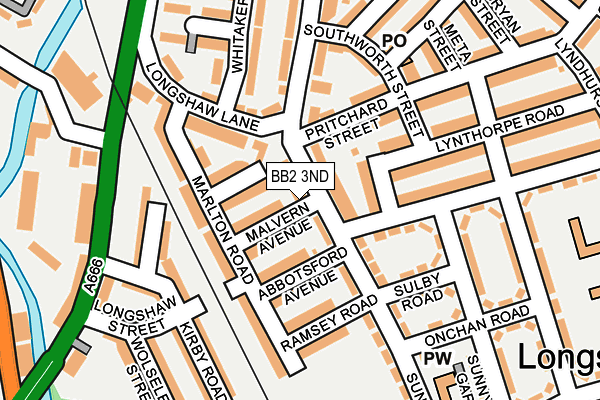 BB2 3ND map - OS OpenMap – Local (Ordnance Survey)