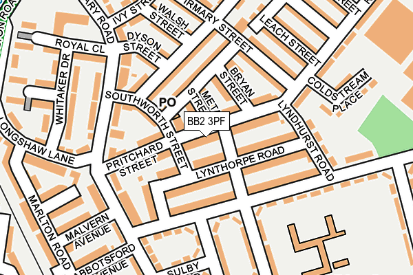 BB2 3PF map - OS OpenMap – Local (Ordnance Survey)