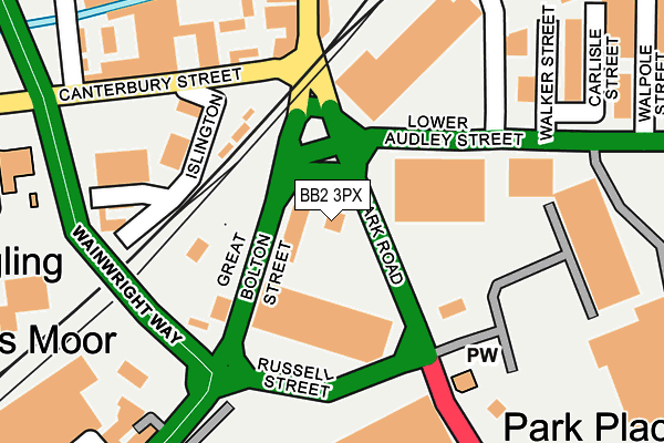 BB2 3PX map - OS OpenMap – Local (Ordnance Survey)