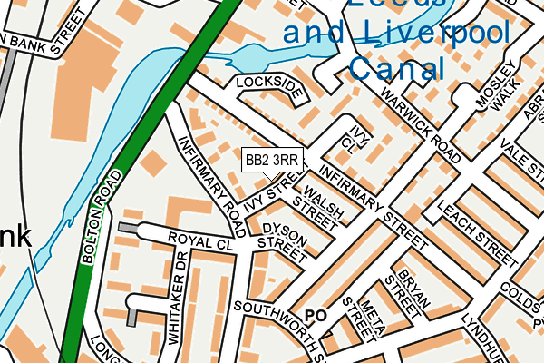 BB2 3RR map - OS OpenMap – Local (Ordnance Survey)