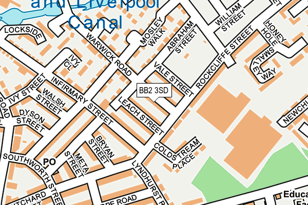 BB2 3SD map - OS OpenMap – Local (Ordnance Survey)