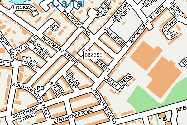 BB2 3SE map - OS OpenMap – Local (Ordnance Survey)
