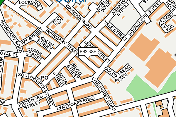 BB2 3SF map - OS OpenMap – Local (Ordnance Survey)