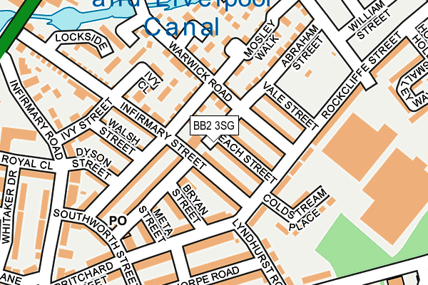 BB2 3SG map - OS OpenMap – Local (Ordnance Survey)