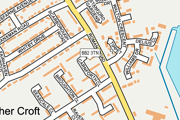 BB2 3TN map - OS OpenMap – Local (Ordnance Survey)