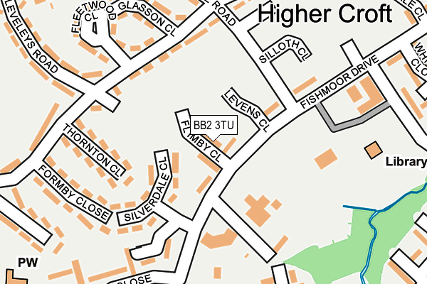 BB2 3TU map - OS OpenMap – Local (Ordnance Survey)