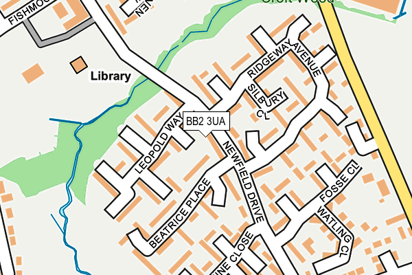 BB2 3UA map - OS OpenMap – Local (Ordnance Survey)