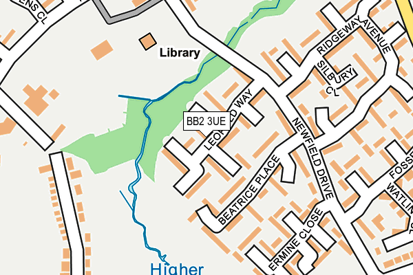 BB2 3UE map - OS OpenMap – Local (Ordnance Survey)