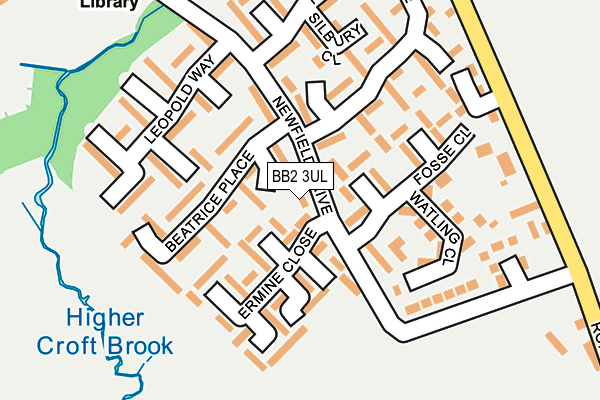 BB2 3UL map - OS OpenMap – Local (Ordnance Survey)