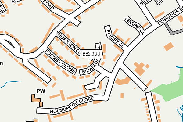 BB2 3UU map - OS OpenMap – Local (Ordnance Survey)
