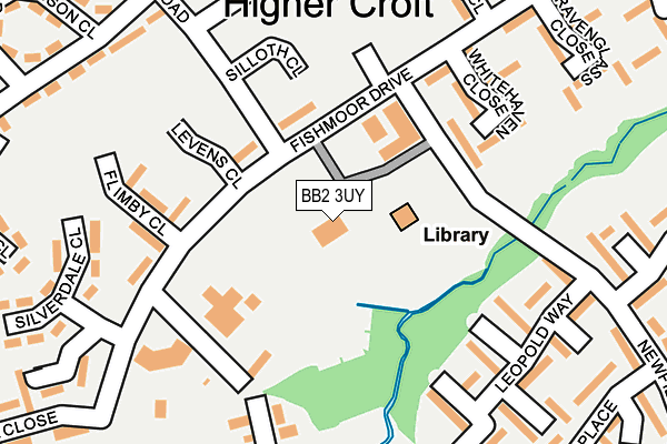 BB2 3UY map - OS OpenMap – Local (Ordnance Survey)