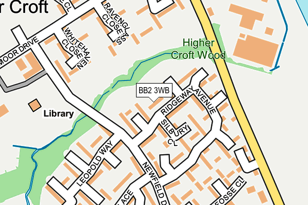 BB2 3WB map - OS OpenMap – Local (Ordnance Survey)