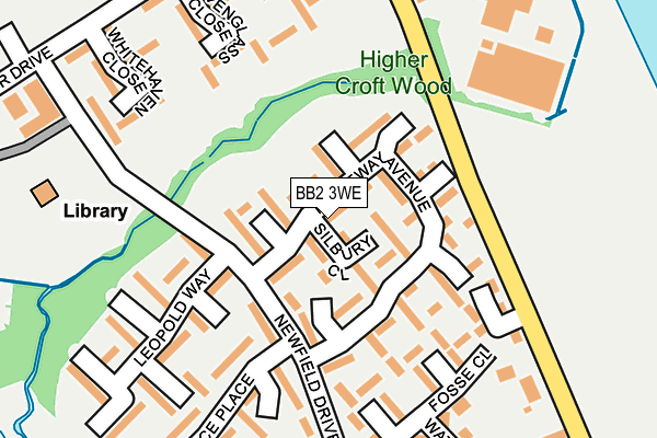 BB2 3WE map - OS OpenMap – Local (Ordnance Survey)