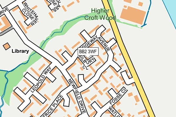 BB2 3WF map - OS OpenMap – Local (Ordnance Survey)