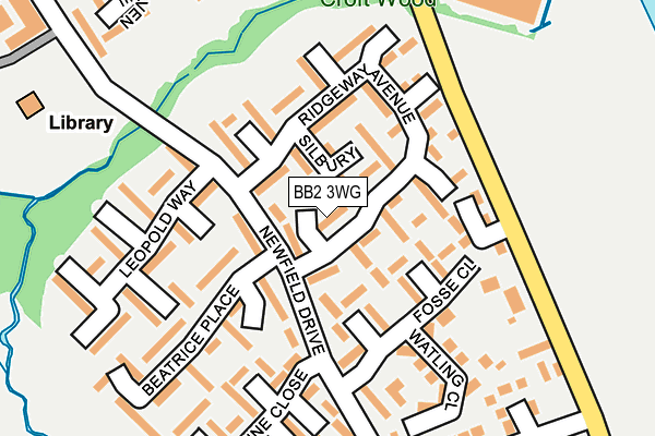 BB2 3WG map - OS OpenMap – Local (Ordnance Survey)