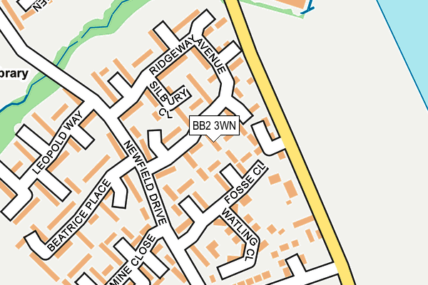 BB2 3WN map - OS OpenMap – Local (Ordnance Survey)