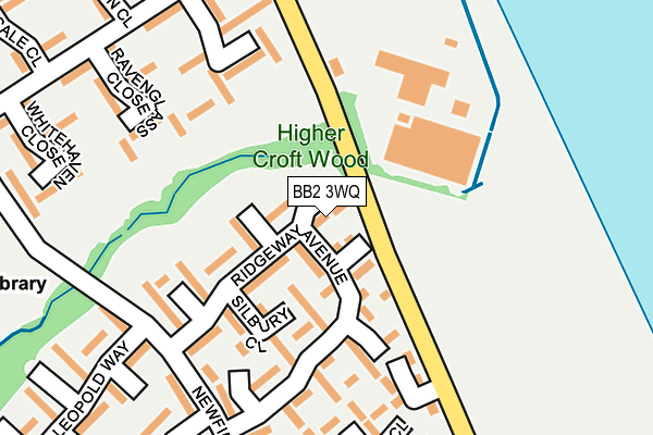 BB2 3WQ map - OS OpenMap – Local (Ordnance Survey)