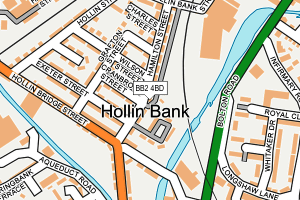 BB2 4BD map - OS OpenMap – Local (Ordnance Survey)